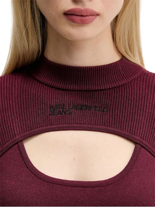 Maglioncino con apertura frontale Karl Lagerfeld jeans | A4W180131ZM